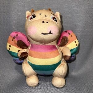 Rosie the Bashful Dragon 6" Plush Soft Rainbow Wings YouTube Moriah Elizabeth